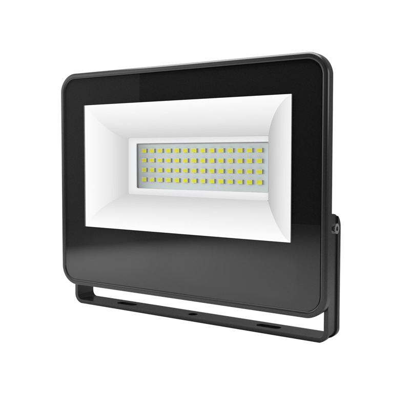 BLACK LED SMD FLOOD LUMINAIRE IP66 50W 4000K 5200Lm 230V AC RA80 V5040