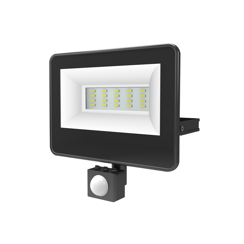 BLACK SENSOR LED SMD FLOOD LUMINAIRE IP66 20W 4000K 2070Lm 230V AC RA80 V2040S BLACK SENSOR LED SMD FLOOD LUMINAIRE IP66 20W 4000K 2070Lm 230V AC RA80 V2040S