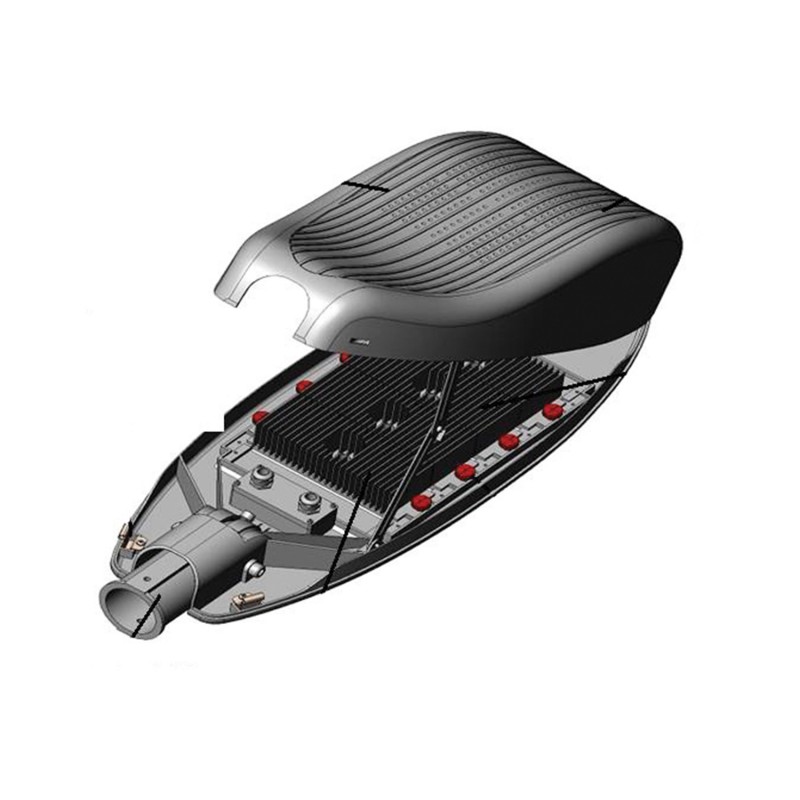 # NETTO STREET LUMINAIRE LED CURVE 150W 4500K 14.160LM 230V CREE- MOSO ST150W