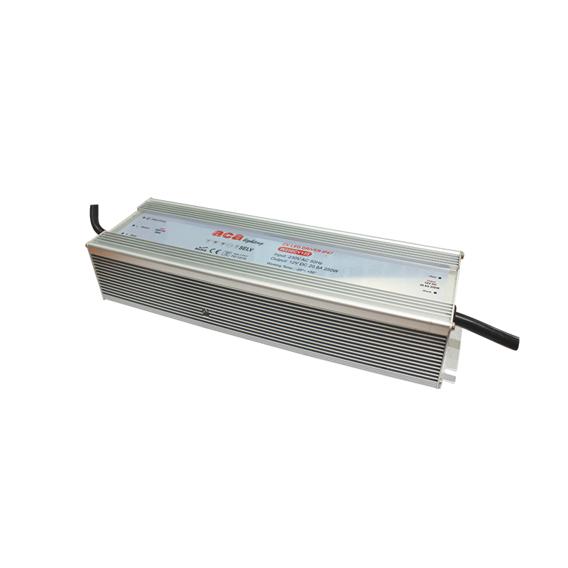 ^METAL 5YRS CV LED DRIVER 250W 230V AC-12V DC 20.8A IP67 WITH CABLES W250CV125