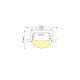 ESME ALUMINUM PROFILE P101 WITH SEMI-CLEAR PC DIFFUSER 2m/pc P101