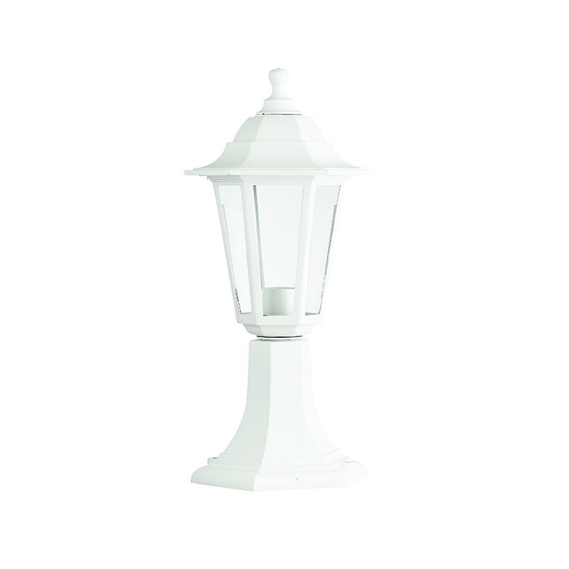 6S PLASTIC FLOOR GARDEN WHITE LUMINAIRE 41CM Ε27 IP44 PLGQ3W