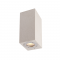 ^WALL UP-DOWN SQUARE SPOT LUMINAIRE IP65 2XGU10 WHITE CEMENT MK0532SW
