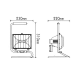 Flood light halogen 150W BLACK-GF1415 28076