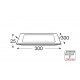 LED Panel Reces.Square 26W 4.000K 1990Lm 230V 300mm Ra80 DELFI2640S