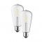 LED FILAMENT ST64 E27 230V 7W 2.700K 360° 600Lm Ra80 DUO PACK EDIS7WWP