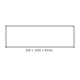 CEILING ALUM FRAME 30x120x4cm FOR PILO LED PANELS (NO SCREWS) FR301204