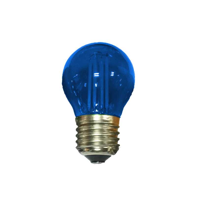 E27 BLUE GLASS BALL 4W 230V AC 390LM LED COG GLAMO4WWB
