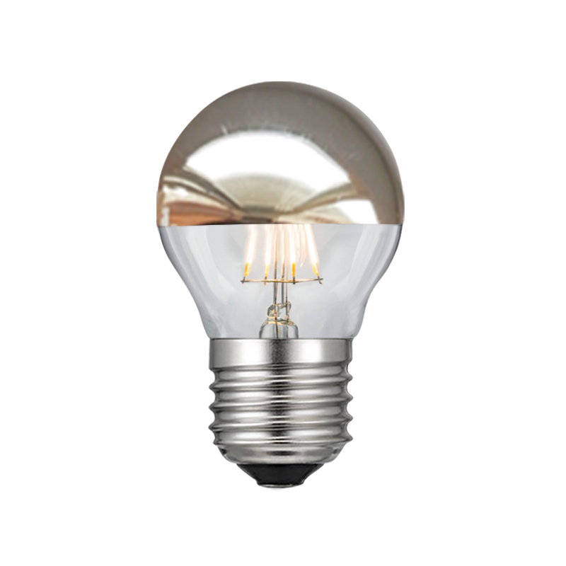 E27 BALL SILVER DIM 4W 2700K 230V AC 390LM LED COG GLAMO4WWDIMS