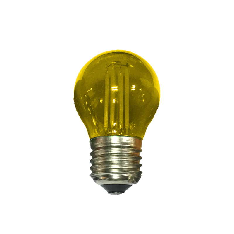 E27 YELLOW GLASS BALL 4W 230V AC 390LM LED COG GLAMO4WWY
