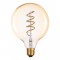 LED E27 G125 AMBER 6W 2700K 230V AC 300° 420LM RA80 GLOBE1256SWWAM