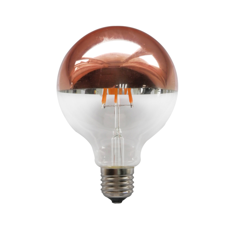 E27 G95 ROSE GOLD DIM 6W 2700K 230V AC 680LM LED COG GLOBE956WWDIMG