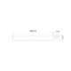 CHROME WALL LUMINARE & EU SOCKET SMD LED 15W 1300Lm 4000K 120° 230V IP44 Ra>80 MIRAL1540CS