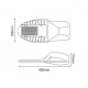 LED STREET LUMINAIRE 50W 3.000K 230V NAYA5030