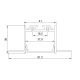 AISH BLACK ALUMINUM TRIMLESS PROFILE 2.5m/pc WITHOUT COVER P240T