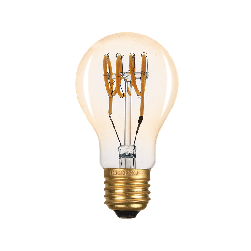 LED E27 A60 AMBER 6W 2700K 230V AC 300° 420LM RA80 VINTA6SWWAM