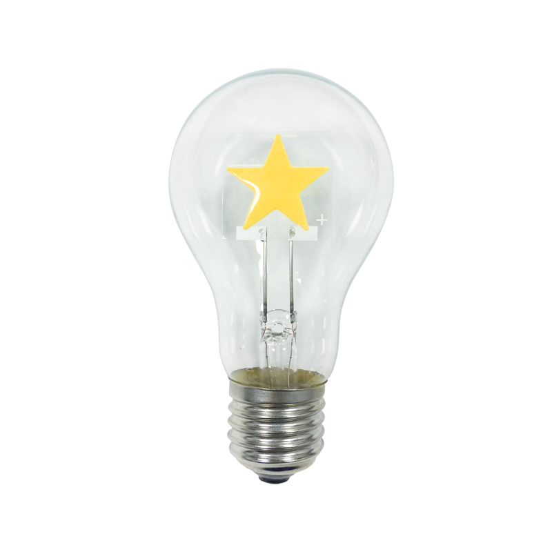 E27 A60 STAR 2W 2700K 230V AC 200LM LED COG VINTASTAR