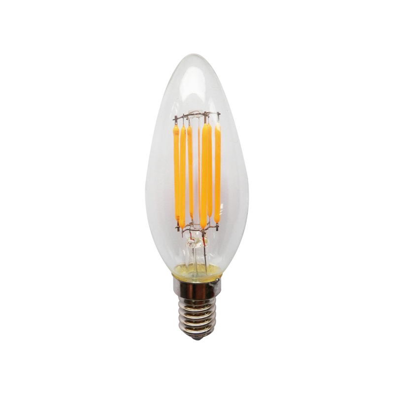 LED FILAMENT E14 CANDLE 4W 2700K 230V AC 390LM RA80 DECO4WW