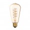 LED E27 ST64 AMBER 6W 2700K 230V AC 300° 420LM RA80 EDIS6SWWAM
