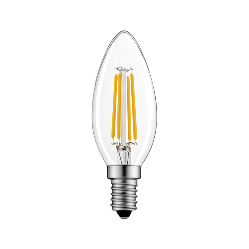 LED FILAMENT E14 CANDLE 6.5W 2700K 230V AC 800LM RA80 DECO65WW