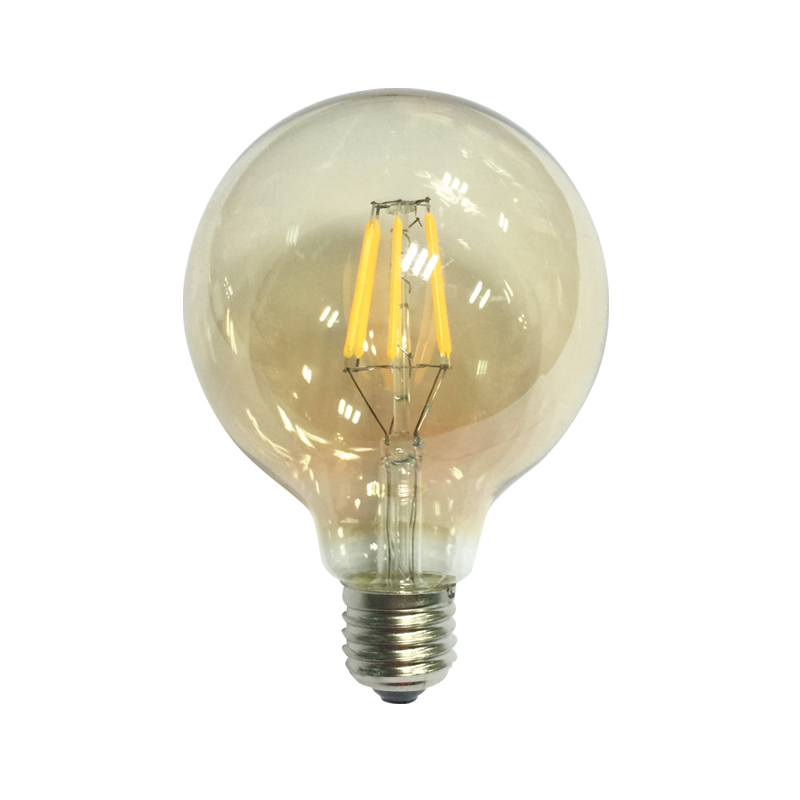 E27 G95 AMBER DIM 6W 2700K 230V AC 680LM LED COG GLOBE956WWDIMAM