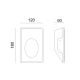 ^GYPSUM TRIMLESS STEP LUMINAIRE ROSIE MR11 12V G8009MR