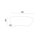 ^GYPSUM WALL 1XΕ27 HERLO 30x15x10,2CM G85151W