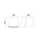 ^GYPSUM WALL LUMINAIRE 1XG9 AWON 12,8x12,8x10,2CM G85441W