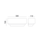 ^GYPSUM WALL 1XΕ27 TABS 32x11,3x13CM G85541W