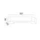 ^GYPSUM WALL 1XR7S 118mm FOGA 32x14,2x5,4CM G85191W
