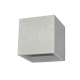 ^CEMENT WALL LUMINAIRE BLOCK 1xG9 12x12x12CM GC85141W