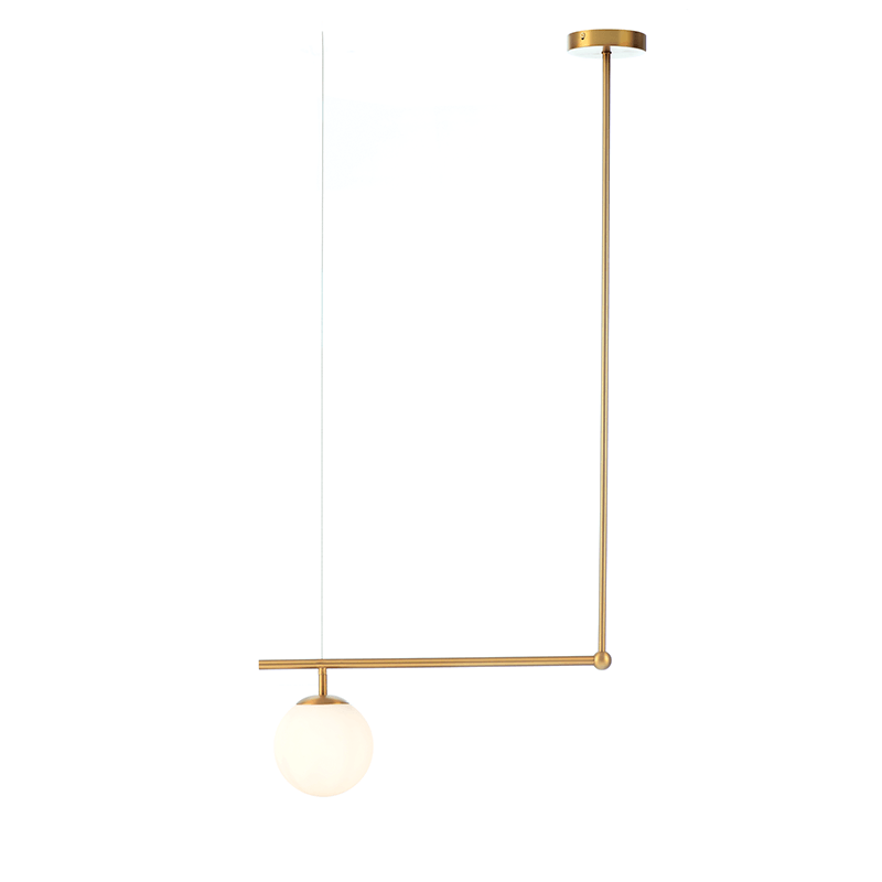 ^PENDANT LUMINAIRE 1ΧΕ27 METAL+OPAL GLASS 56X15XH115CM THETIS V360501P