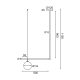 ^PENDANT LUMINAIRE 1ΧΕ27 METAL+OPAL GLASS 56X15XH115CM THETIS V360501P