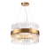 ^PENDANT 12XG9 CRYSTAL + BRASS METALLIC D50XH110CM DYNASTY EG18412P50AB