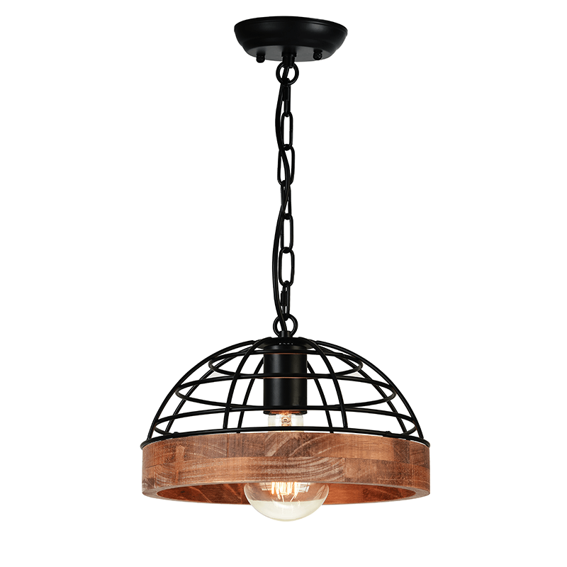 ^PENDANT LUMINAIRE 1XE27 WOOD + BLACK METALLIC D26XH120CM TESLA EG841P26B ^PENDANT LUMINAIRE 1XE27 WOOD + BLACK METALLIC D26XH120CM TESLA EG841P26B