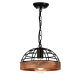 ^PENDANT LUMINAIRE 1XE27 WOOD + BLACK METALLIC D26XH120CM TESLA EG841P26B ^PENDANT LUMINAIRE 1XE27 WOOD + BLACK METALLIC D26XH120CM TESLA EG841P26B