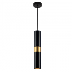 ^PENDANT LIGHTING 1XGU10 BLACK METALLIC D8XH120CM DA VINCI HM851P6BK