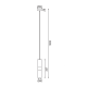 ^PENDANT LIGHTING 1XGU10 BLACK METALLIC D8XH120CM DA VINCI HM851P6BK ^PENDANT LIGHTING 1XGU10 BLACK METALLIC D8XH120CM DA VINCI HM851P6BK