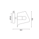 ^WALL LIGHTING 1XE27 WHITE METALLIC 21Χ17Χ20CM MONET HM481W21WH
