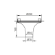 ^CEILING LUMINAIRE 1XGU10 TRIMLESS GYPSUM D23XH15CM AVA G1018S