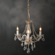 ^PENDANT 3XE14 CLEAR CRYSTAL + GOLD METAL Φ48×Η160CM GLADIOLO BLK80413PCG ^PENDANT 3XE14 CLEAR CRYSTAL + GOLD METAL Φ48×Η160CM GLADIOLO BLK80413PCG