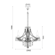 ^PENDANT 3XE14 CLEAR CRYSTAL + GOLD METAL Φ48×Η160CM GLADIOLO BLK80413PCG ^PENDANT 3XE14 CLEAR CRYSTAL + GOLD METAL Φ48×Η160CM GLADIOLO BLK80413PCG