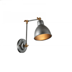 ^WALL LUMINAIR 1ΧΕ27 METAL BLACK-SILVER BRACET Φ15Χ39CM THALASSA EG168871WB ^WALL LUMINAIR 1ΧΕ27 METAL BLACK-SILVER BRACET Φ15Χ39CM THALASSA EG168871WB