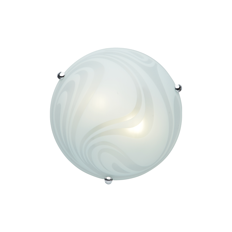 CEILING LAMP 3XE27 D40CM GLASS WHITE AND FROSTED PELAGOS XD08400