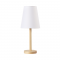 ^TABLE LIGHTING 1ΧΕ14 WOOD+WHITE SHADE Φ18XH39CM NOSTOS TF176731TNW