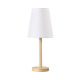^TABLE LIGHTING 1ΧΕ14 WOOD+WHITE SHADE Φ18XH39CM NOSTOS TF176731TNW