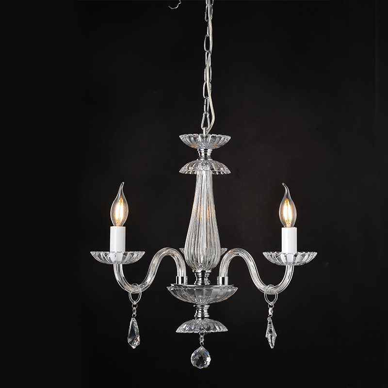 ^PENDANT 3XE14 CLEAR CRYSTAL + CHROME METAL Φ49×Η173CM LOMPELIA BLK80383PCC ^PENDANT 3XE14 CLEAR CRYSTAL + CHROME METAL Φ49×Η173CM LOMPELIA BLK80383PCC