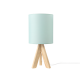 ^TABLE LIGHTING 1ΧΕ14 WOOD+PAL MINT SHADE Φ18XH40CM PICCOLO TF176721TPM