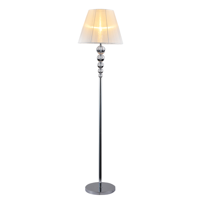 FLOOR LAMP GLASS+SILVER SHADE1ΧΕ27 OLIVIA AD477216