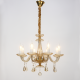 ^PENDANT 8XE14 CHAMPAGE GOLD CRYSTAL + GOLD METAL Φ59×Η178CM LOMPELIA BLK80388PCMG ^PENDANT 8XE14 CHAMPAGE GOLD CRYSTAL + GOLD METAL Φ59×Η178CM LOMPELIA BLK80388PCMG